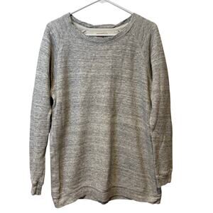 Wildred Free Womens‎ 100% Cotton Gray Crewneck Sweatshirt Oversize Lightweight